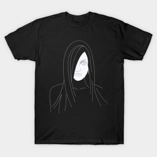 Pretty Girl  - Portrait Sketch Drawing T-Shirt